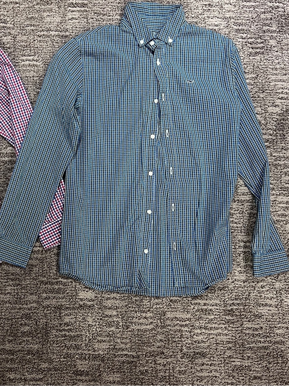 Vineyard Vines Blue Multi-Check Button-Down Shirt